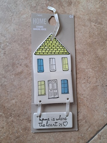 Next ceramic home wall hanging - home,