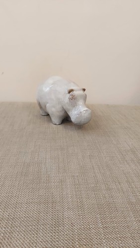 Next grey ceramic hippo - grey,