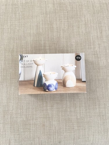 Tea light holders set - light, –