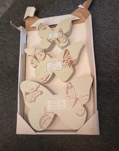 Next wooden butterfly - wooden, wall
